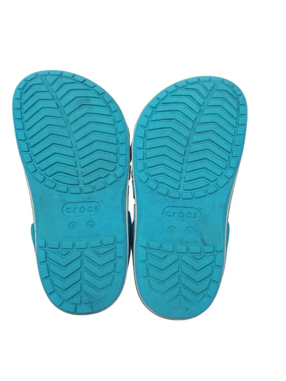 Crocs C10 Blue Slip-On Clogs With Adjustable Heel Strap For Kids Blue